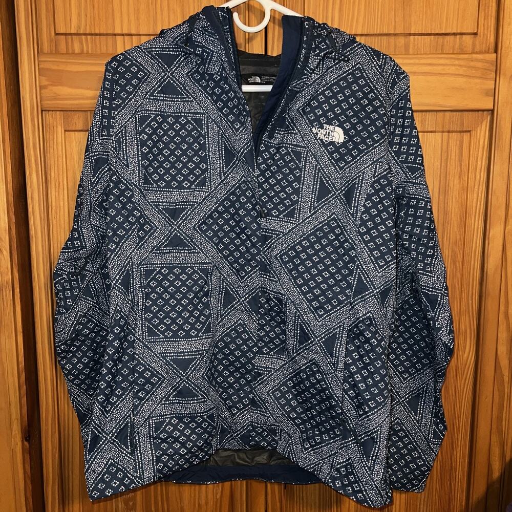 The North Face Venture Blue Wing Teal Bandana Jacket Women Size Medium M